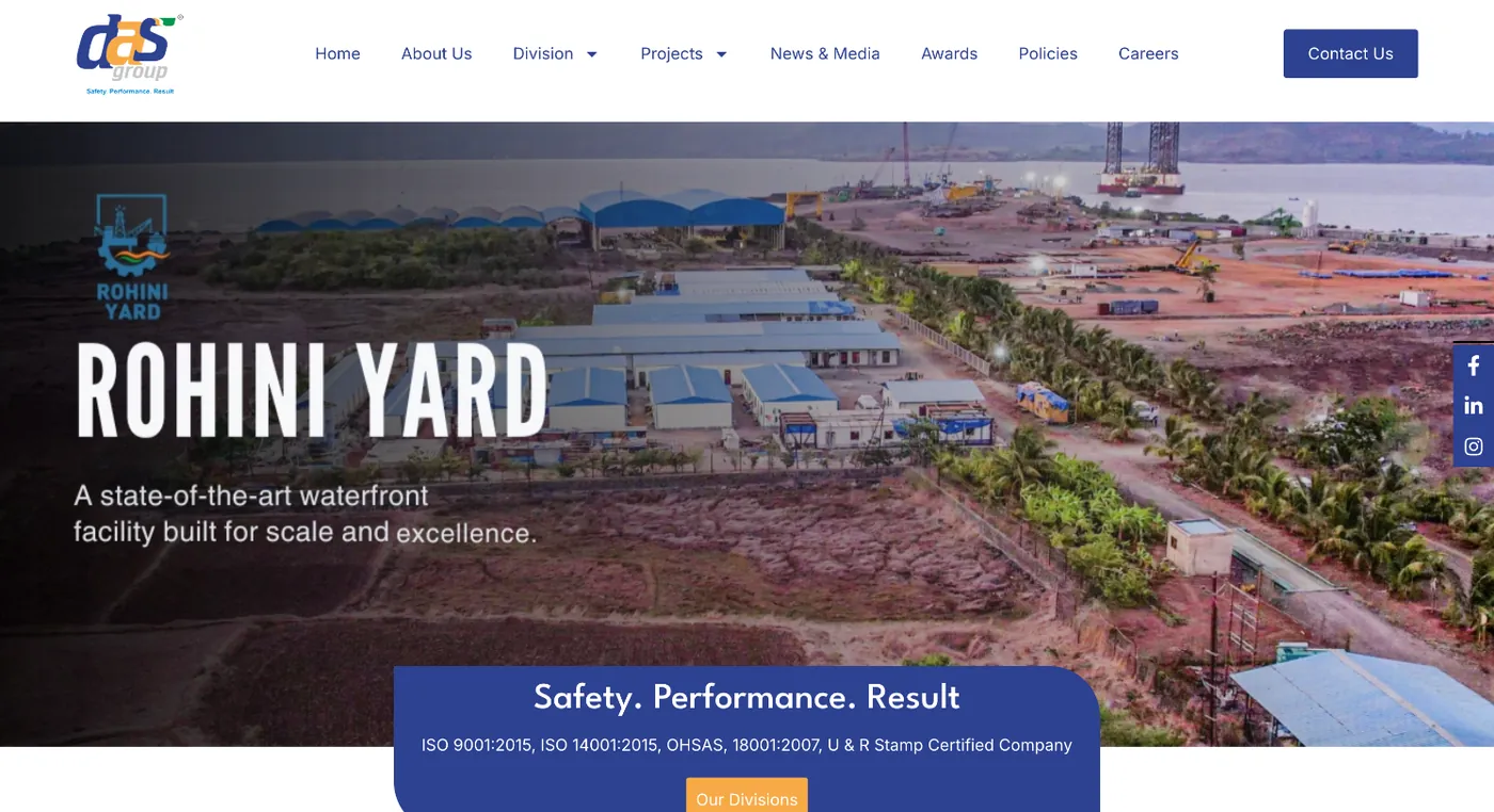 DAS Offshore website