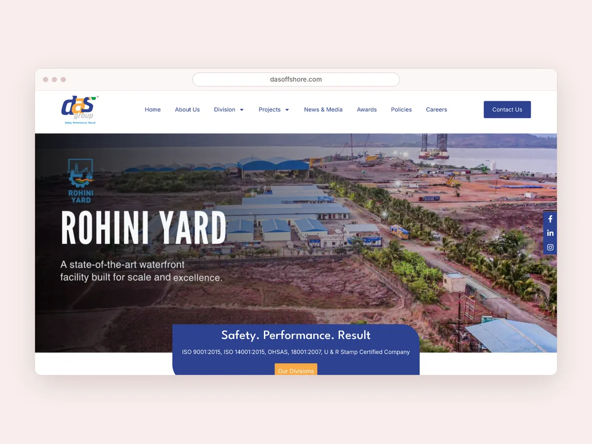 DAS Offshore website